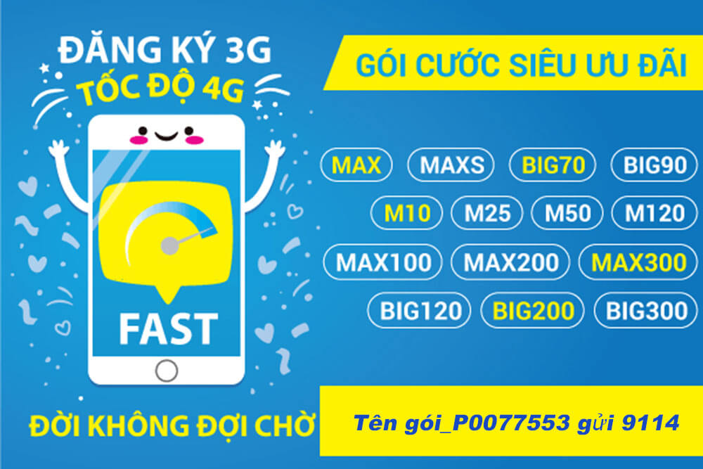 Đăng ký 3G Vinaphone nhận ngay ưu đãi hấp dẫn giá siêu tiết kiệm
