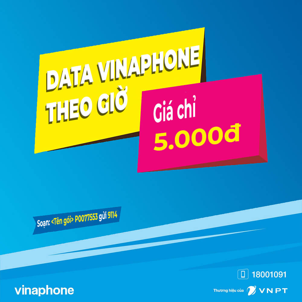 Cách đăng ký gói 3G/4G Vina theo giờ giá chỉ từ 5.000đ