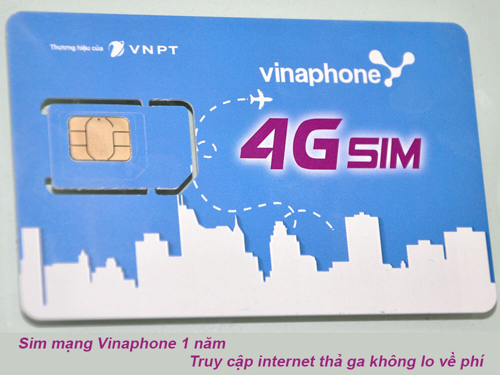 Sim mạng Vinaphone 1 năm truy cập internet thả ga không lo về phí