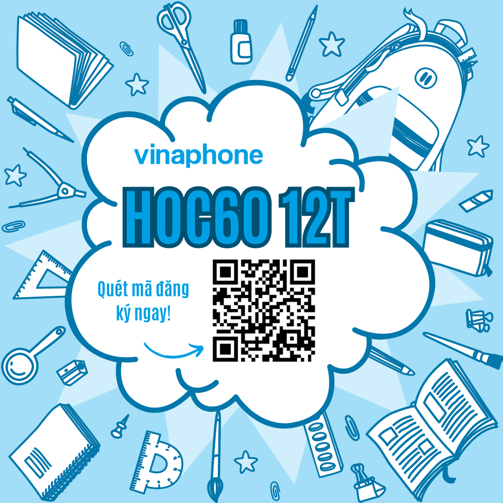 Đăng kí gói 4G VinaPhone HOC60 12T có ngay 60GB nóng hổi!